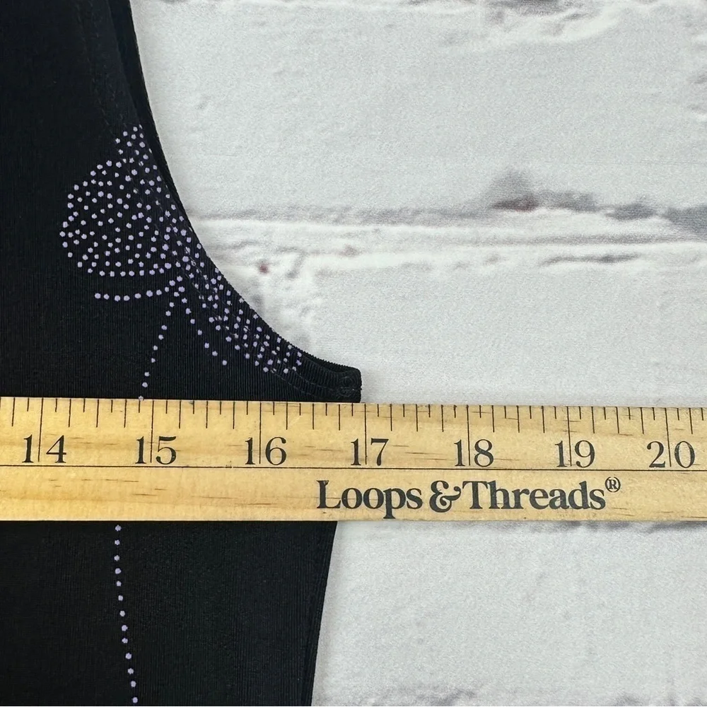 Vtg Teddi Y2k Tank Slip Mini Dress Sz 6 Butterfly Black Purple Whimsygoth Fairy - Picture 7 of 8